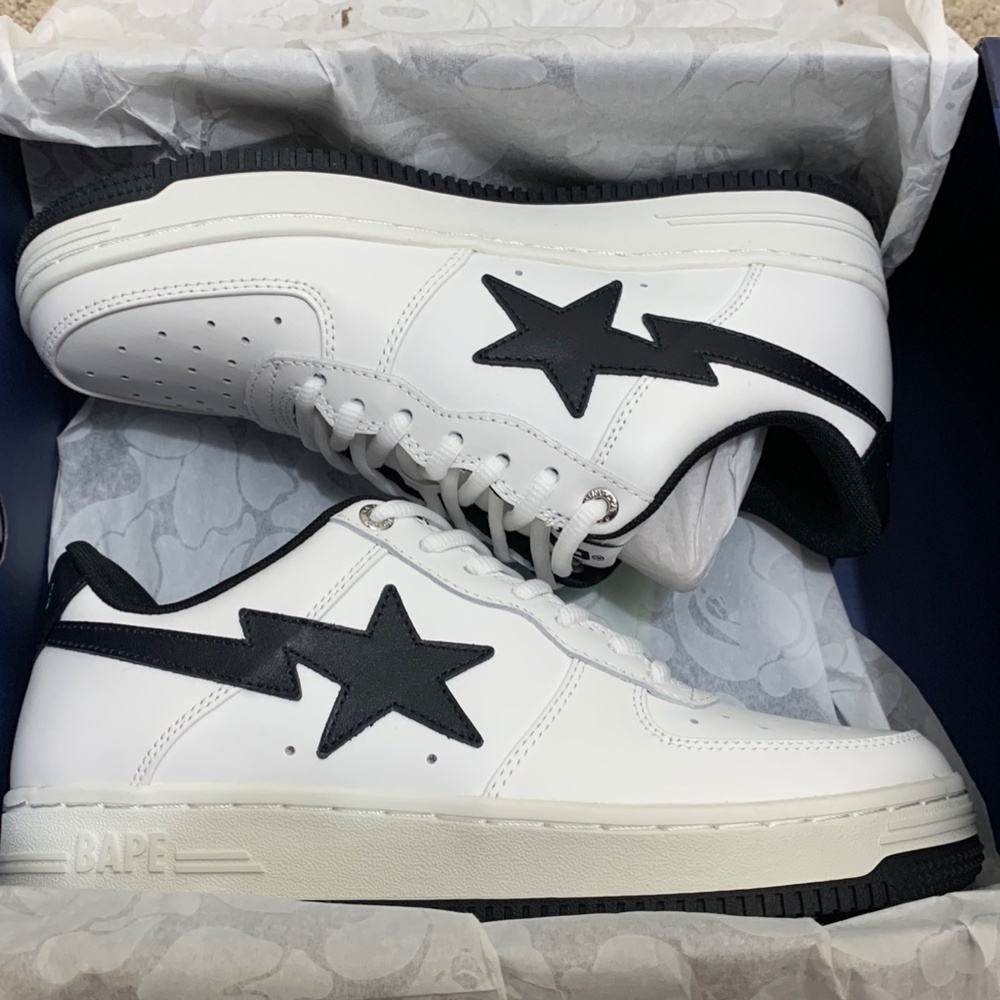 A Bathing Ape Bape Sta JJJJound White Navy Size 7